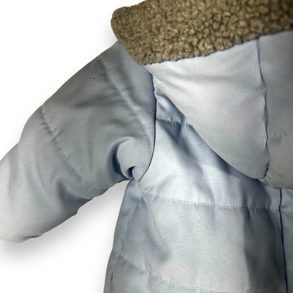 Le Petit Rothschild Infant Winter Snowsuit Bunting, Light Blue/Grey, Size 6 mos - Picture 11 of 13